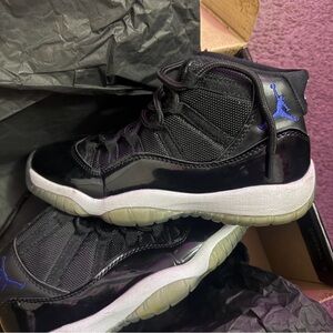 Jordan Black and Purple Sneakers